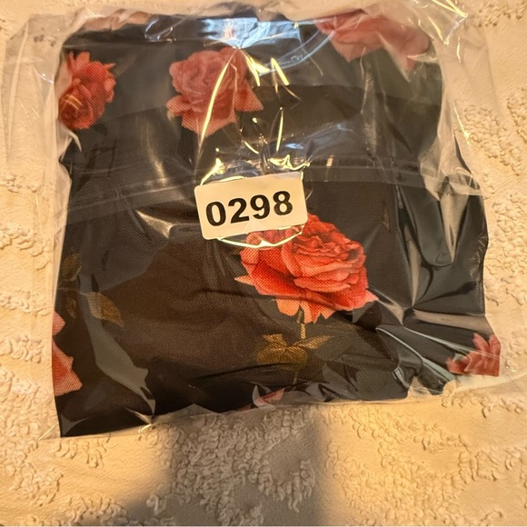 Floral Black and Red Dress - Picture 7 of 7